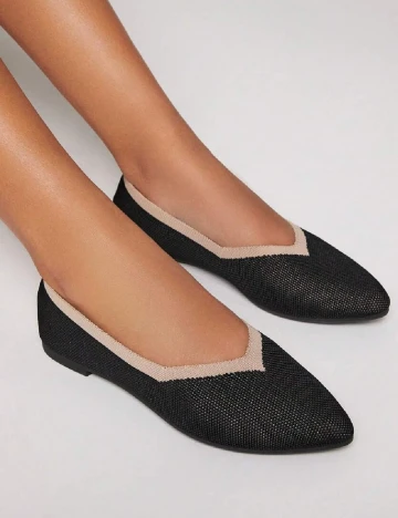Balerini SHEIN, negru Negru