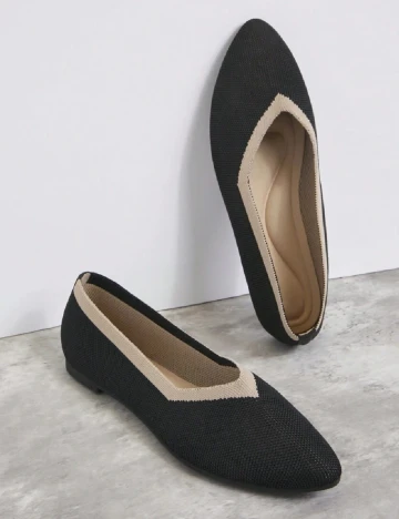 Balerini SHEIN, negru Negru