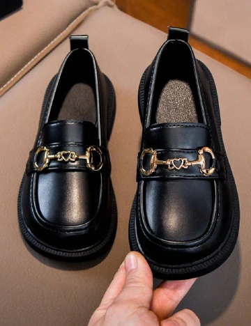 Mocasini Shein Kids, negru Negru