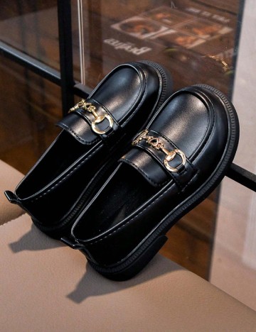 Mocasini Shein Kids, negru