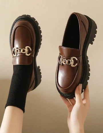 Mocasini SHEIN, maro Maro