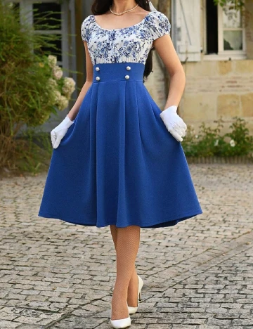 Rochie medie SHEIN, albastru