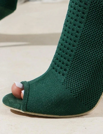 Botine SHEIN, verde Verde