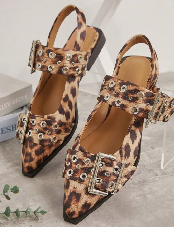 Balerini SHEIN, animal print