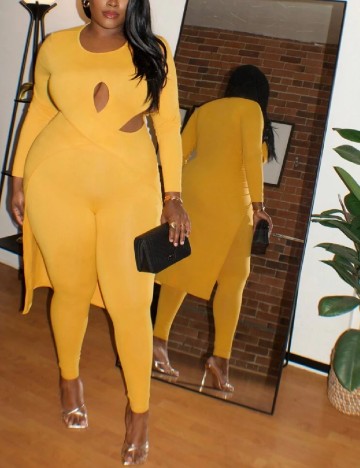 
						Compleu SHEIN CURVE, galben