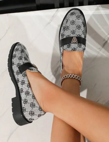 Mocasini SHEIN, gri Gri