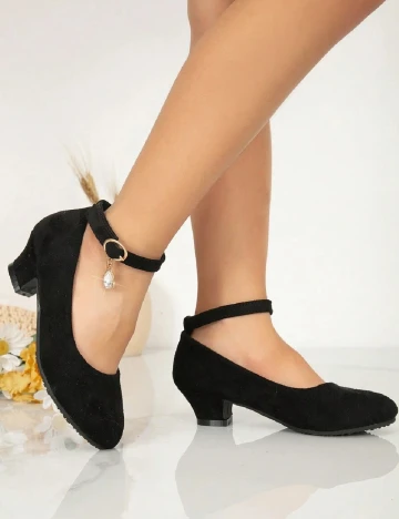 Pantofi Shein Kids, negru