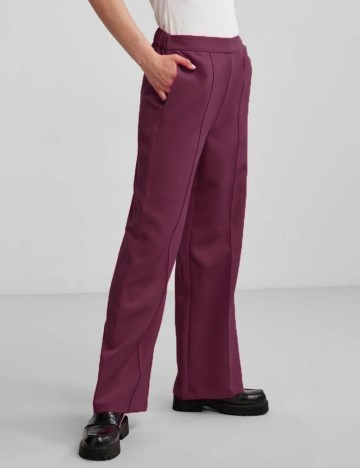 
						Pantaloni Pieces, pruna