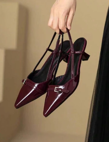 Pantofi SHEIN, visiniu