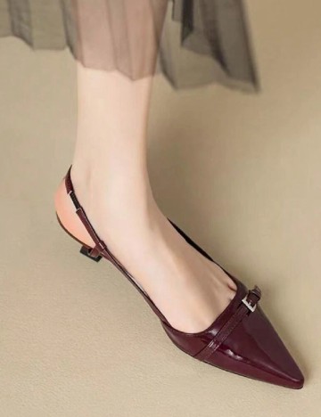 Pantofi SHEIN, visiniu