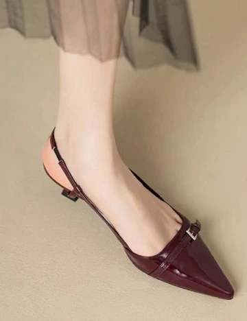 Pantofi SHEIN, visiniu