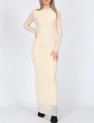 Rochie lunga Vero Moda, crem