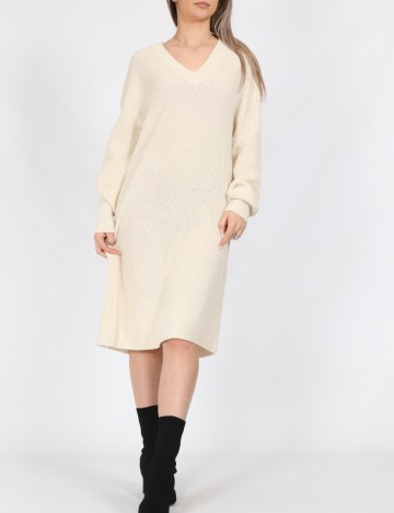 Rochie medie Vero Moda, ecru