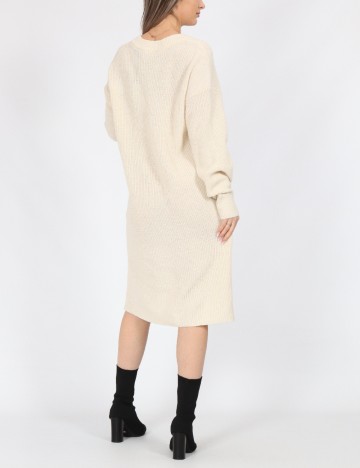 Rochie medie Vero Moda, ecru