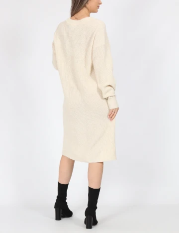 Rochie medie Vero Moda, ecru Alb