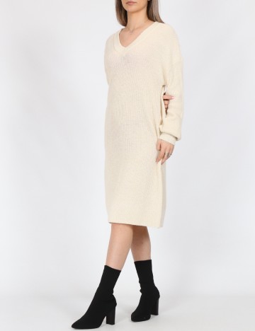 Rochie medie Vero Moda, ecru