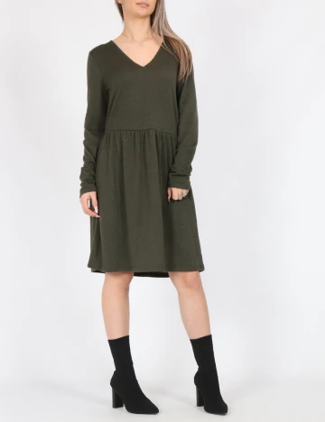 Rochie scurta Vero Moda, verde inchis