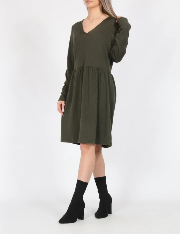 Rochie scurta Vero Moda, verde inchis