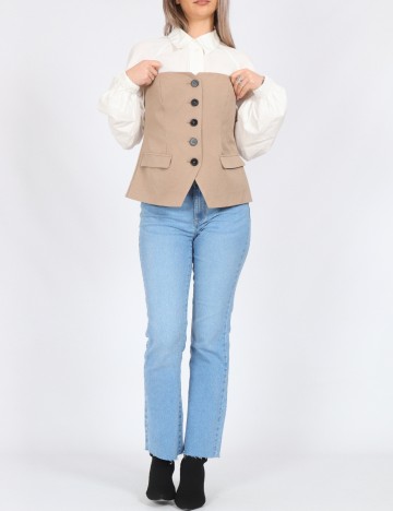 Top Vero Moda, maro deschis