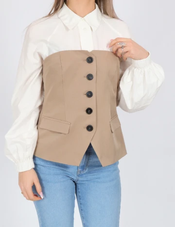 Top Vero Moda, maro deschis