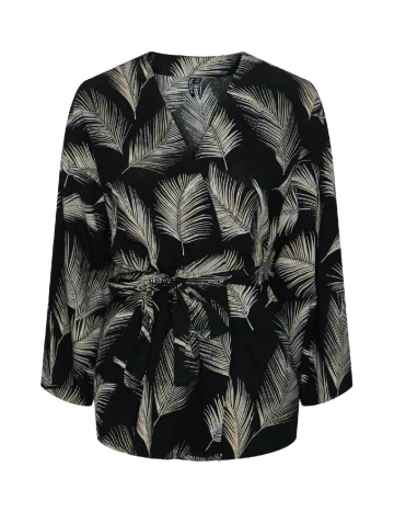 Chimono Pieces, negru Negru
