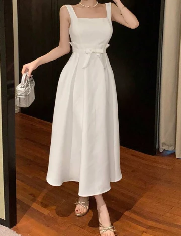 Rochie medie SHEIN, alb