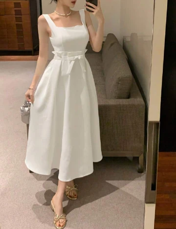 Rochie medie SHEIN, alb