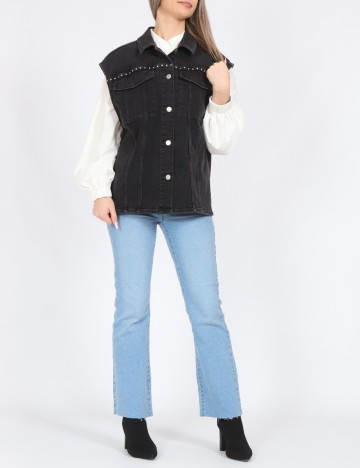 Vesta oversize Pieces, negru