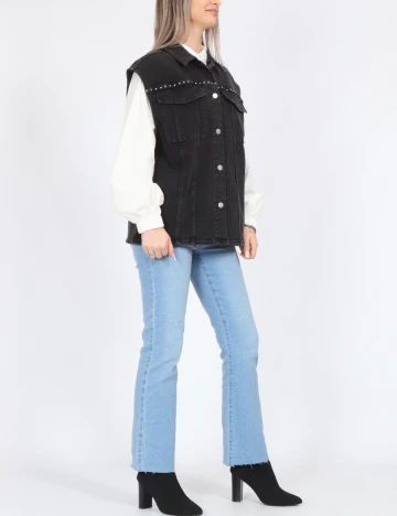 Vesta oversize Pieces, negru