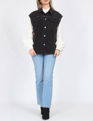 Vesta oversize Pieces, negru
