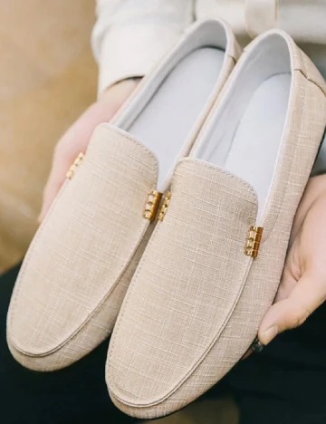 Mocasini SHEIN, crem Crem
