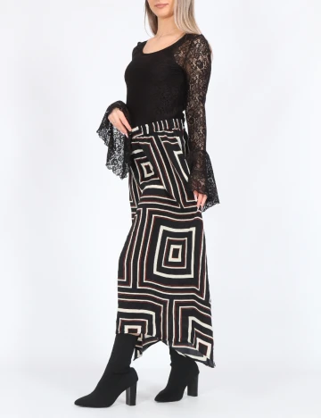 Fusta Vero Moda, negru Negru