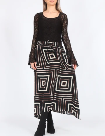 Fusta Vero Moda, negru Negru