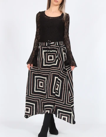 Fusta Vero Moda, negru Negru