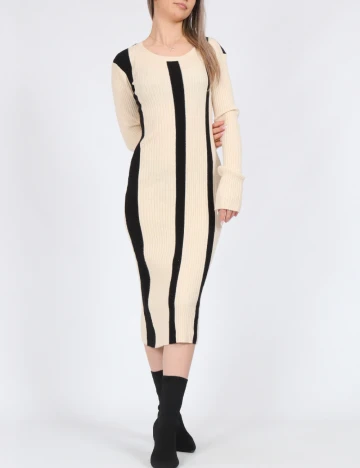 Rochie medie Vero Moda, crem