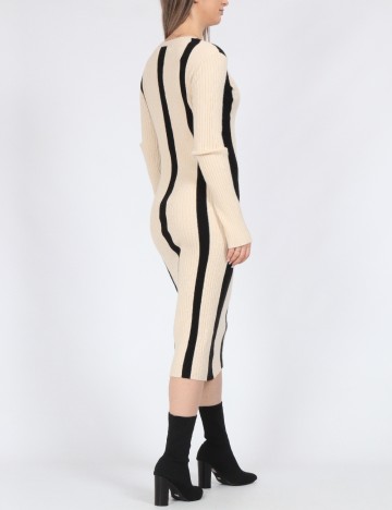 Rochie medie Vero Moda, crem