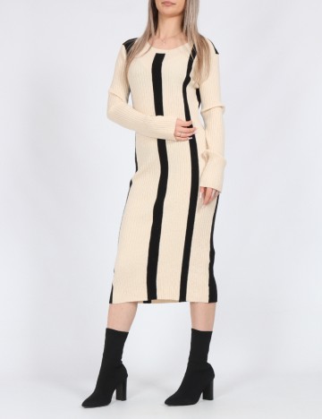 Rochie medie Vero Moda, crem