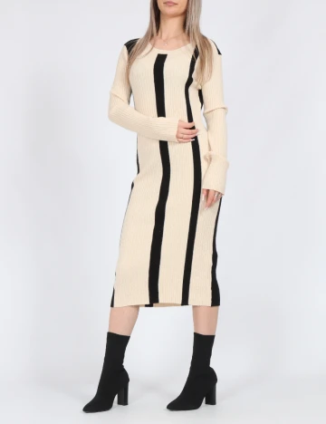 Rochie medie Vero Moda, crem