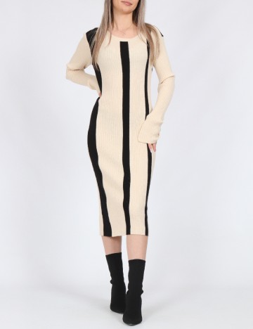 Rochie medie Vero Moda, crem