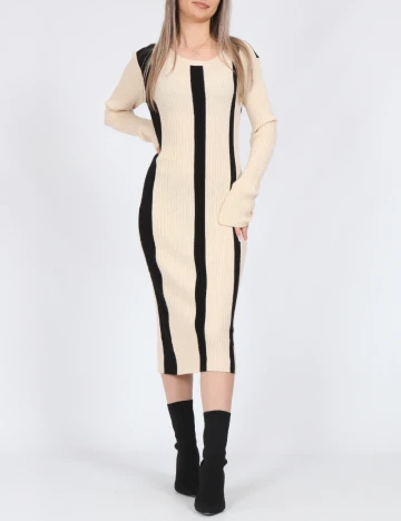 Rochie medie Vero Moda, crem