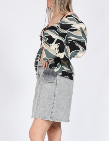Fusta Vero Moda, gri