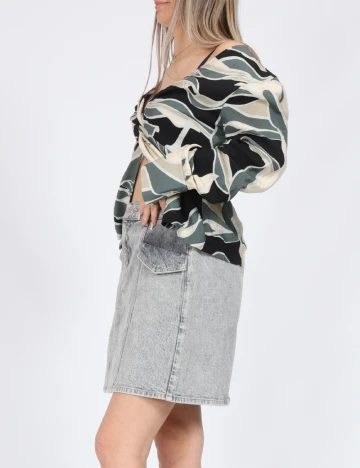 Fusta Vero Moda, gri