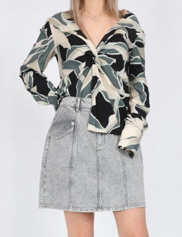 Fusta Vero Moda, gri