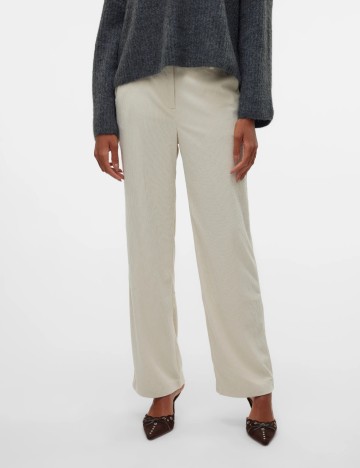 
						Pantaloni Vero Moda, crem