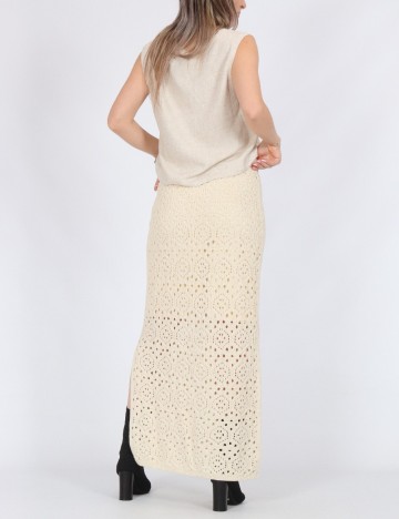 Fusta Vero Moda, crem