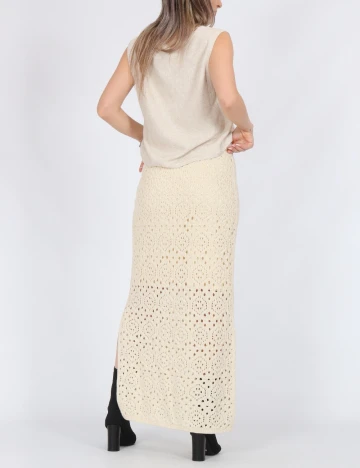 Fusta Vero Moda, crem