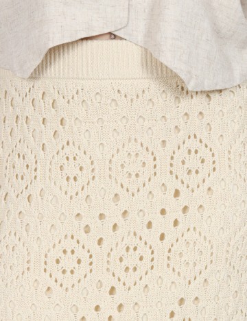 Fusta Vero Moda, crem