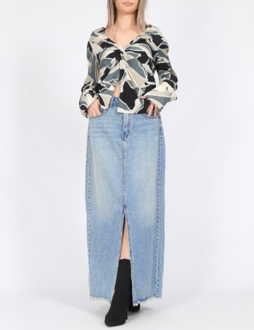 
						Fusta Vero Moda, albastru