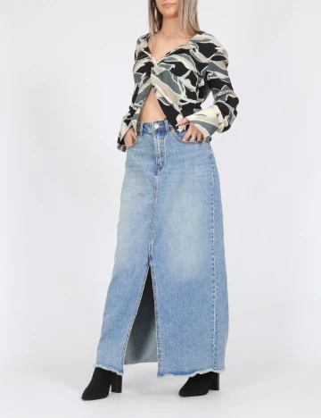 Fusta Vero Moda, albastru