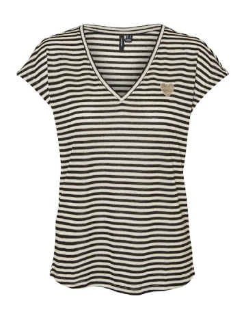 Tricou Vero Moda, alb/negru Alb